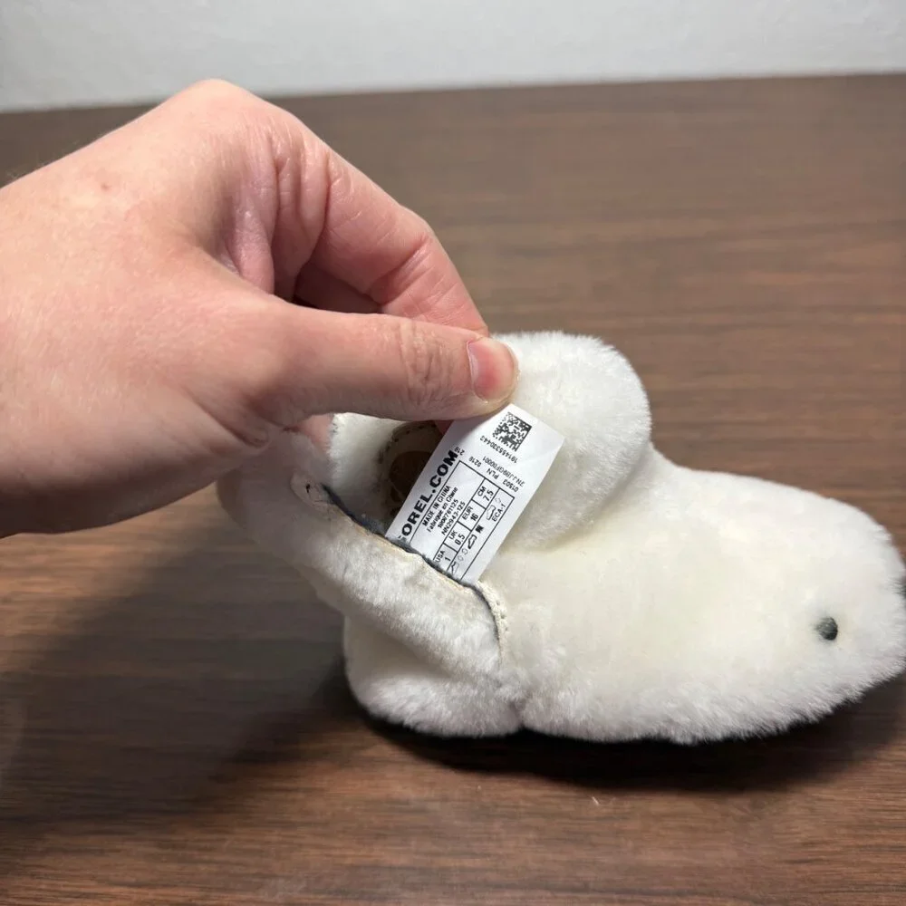 Sorel Infant Unisex Bear Paw Shearling Bootie Slipper Crib Shoe Baby Furry NWOT